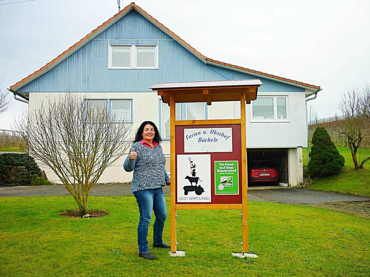 Ganze Ferienwohnung, Ferienhof Büchele - Ferienwohnung 1, 60qm, 2 Schlafzimmer, max. 6 Personen in Kressbronn am Bodensee, Region Bodensee-Oberschwaben