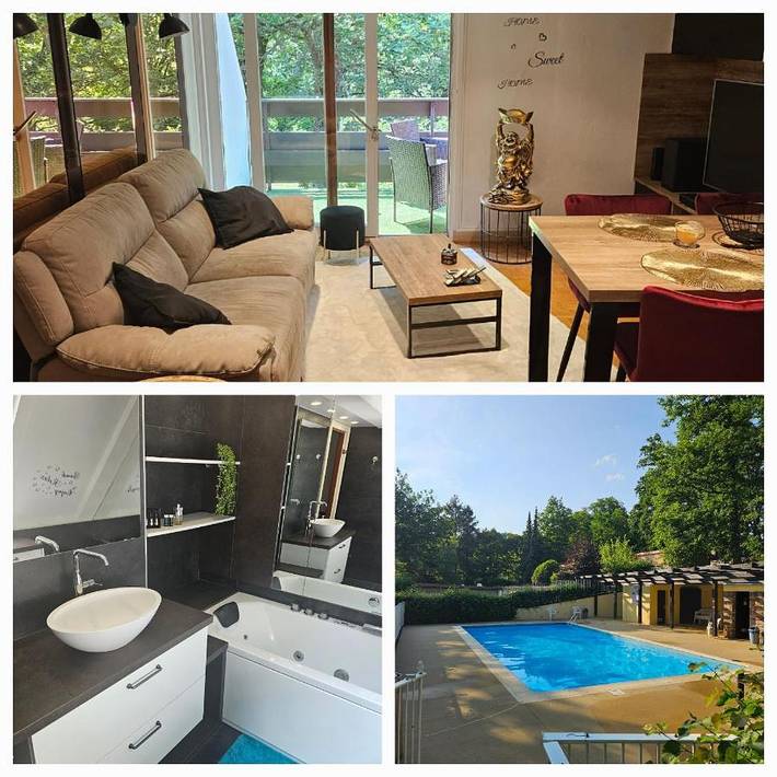 Apartamento de vacaciones para 4 personas, con jardín además de piscina y vistas, Se admiten mascotas - 1