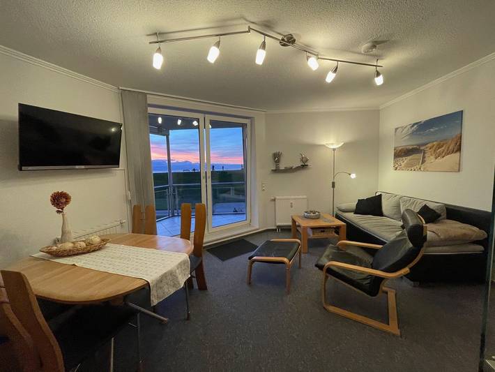 Ferienwohnung mit Meerblick für 2 Personen, mit Balkon in Ostfriesland