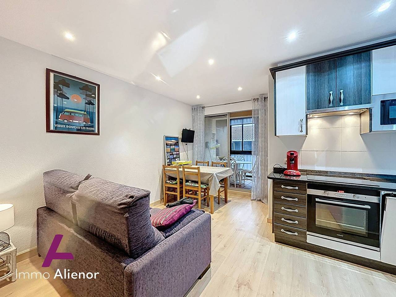 Appartement entier, T2 avec Loggia et Piscine Saisonnière à Vieux-Boucau in Vieux-Boucau-les-Bains, Côte d’Argent