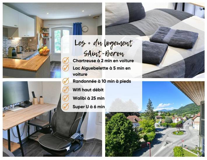 Gîte pour 3 personnes, avec vue, adapté aux familles dans Saint-Béron - 2