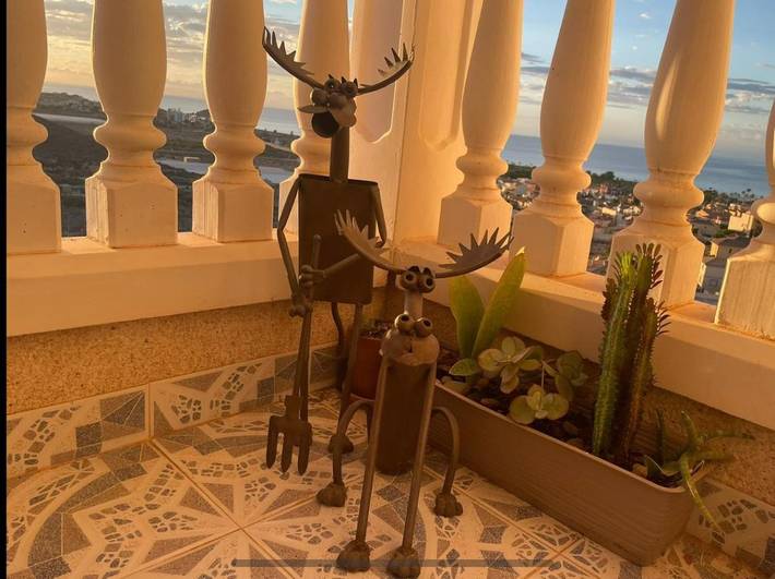 Gîte pour 4 personnes, avec piscine ainsi que balcon et vue dans Bolnuevo - 4