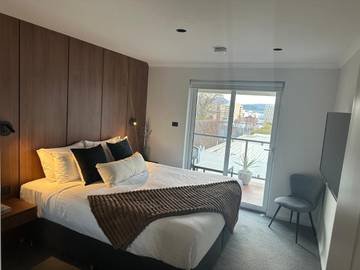 Gîte pour 2 personnes, avec balcon et vue à Hobart