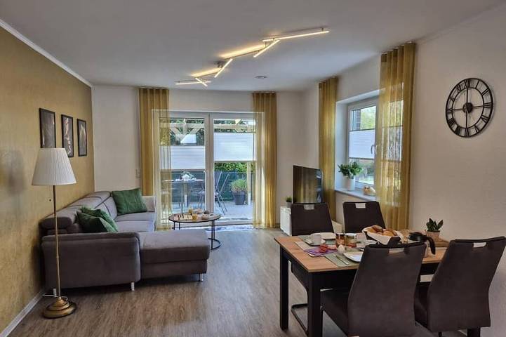 Ferienhaus für 4 Personen, mit Sauna und Terrasse, mit Haustier in Leer und Umgebung
