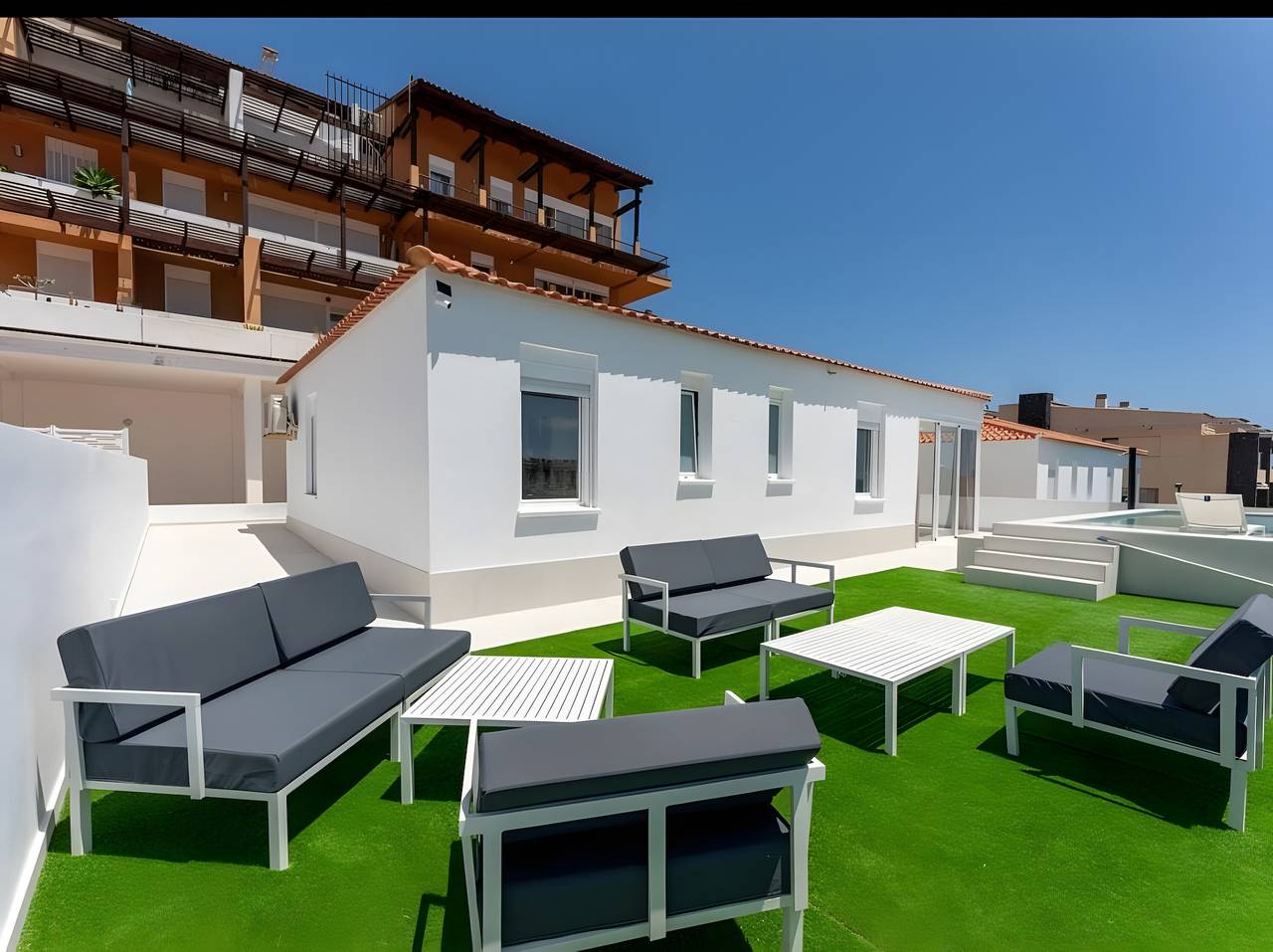 Holiday Villa 'Vistas al Mar' with Sea View, Wi-Fi and Air Conditioning in Las Adelfas, Amarilla Golf