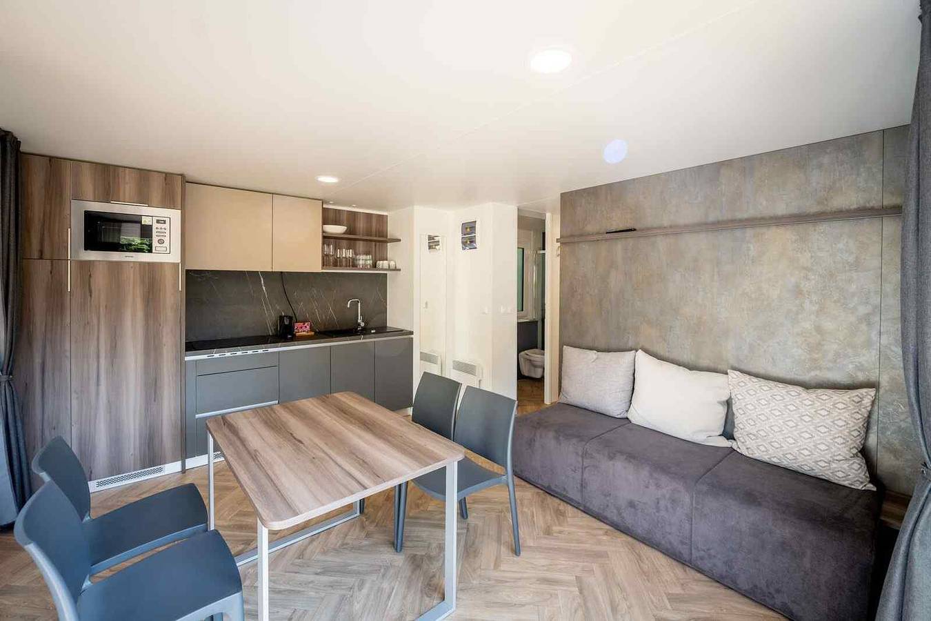 4-Personen-Lodge auf städtischem Campingplatz in Gent in Gent, Ostflandern