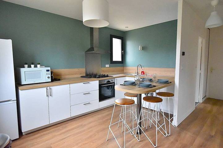 Appartement de vacances pour 4 personnes, avec jardin