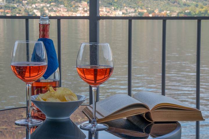 Appartement de vacances pour 5 personnes, avec vue ainsi que vue sur le lac et jardin, animaux acceptés