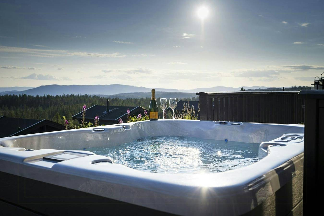 Cabaña Norefjell con sauna y bañera de hidromasaje in Krødsherad