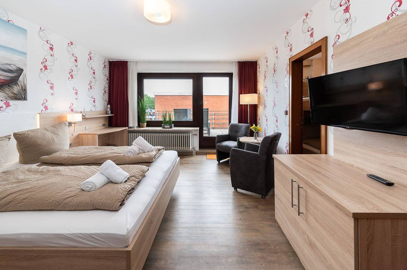 Ganze Wohnung, Quartier 12
2-Raum Appartement für bis zu vier Personen und Eintritt in die Meerzeit in Büsum, Nordseeküste