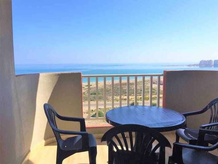 Casa de férias para 3 pessoas, com vista para o mar e varanda em La Manga