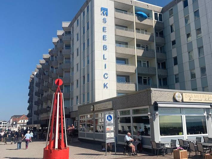 Ganze Ferienwohnung, Seeblick - Sandbank Domizil im Haus Seeblick - Blick auf die Nordsee! in Borkum Nordbad - Badestrand, Borkum