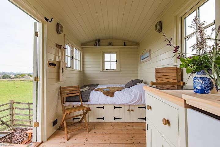Hut voor 2 personen, met tuin in Kent