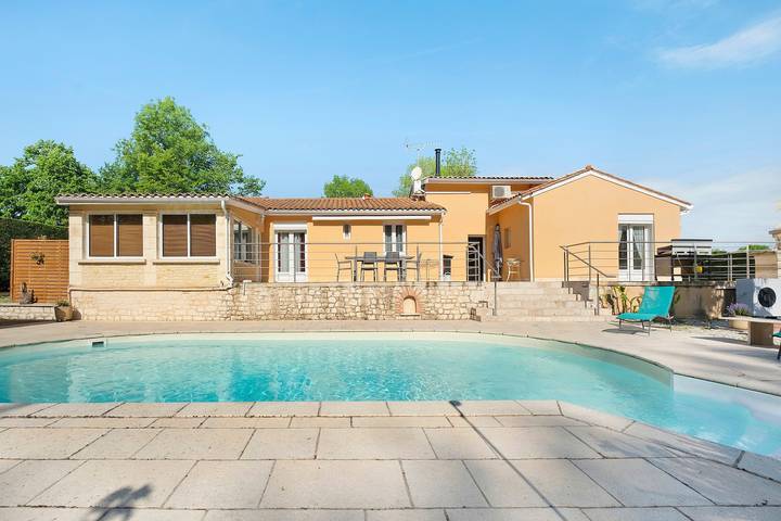 Casa vacanze "Les Hauts De Belette" con piscina privata, Wi-Fi e aria condizionata in Coulounieix-Chamiers, Périgord Blanc