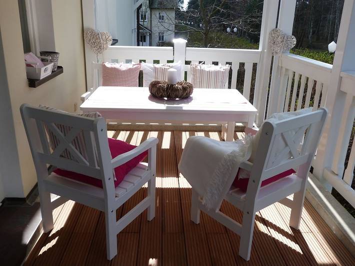 Ferienhaus für 4 Personen, mit Balkon und Sauna in Binz
