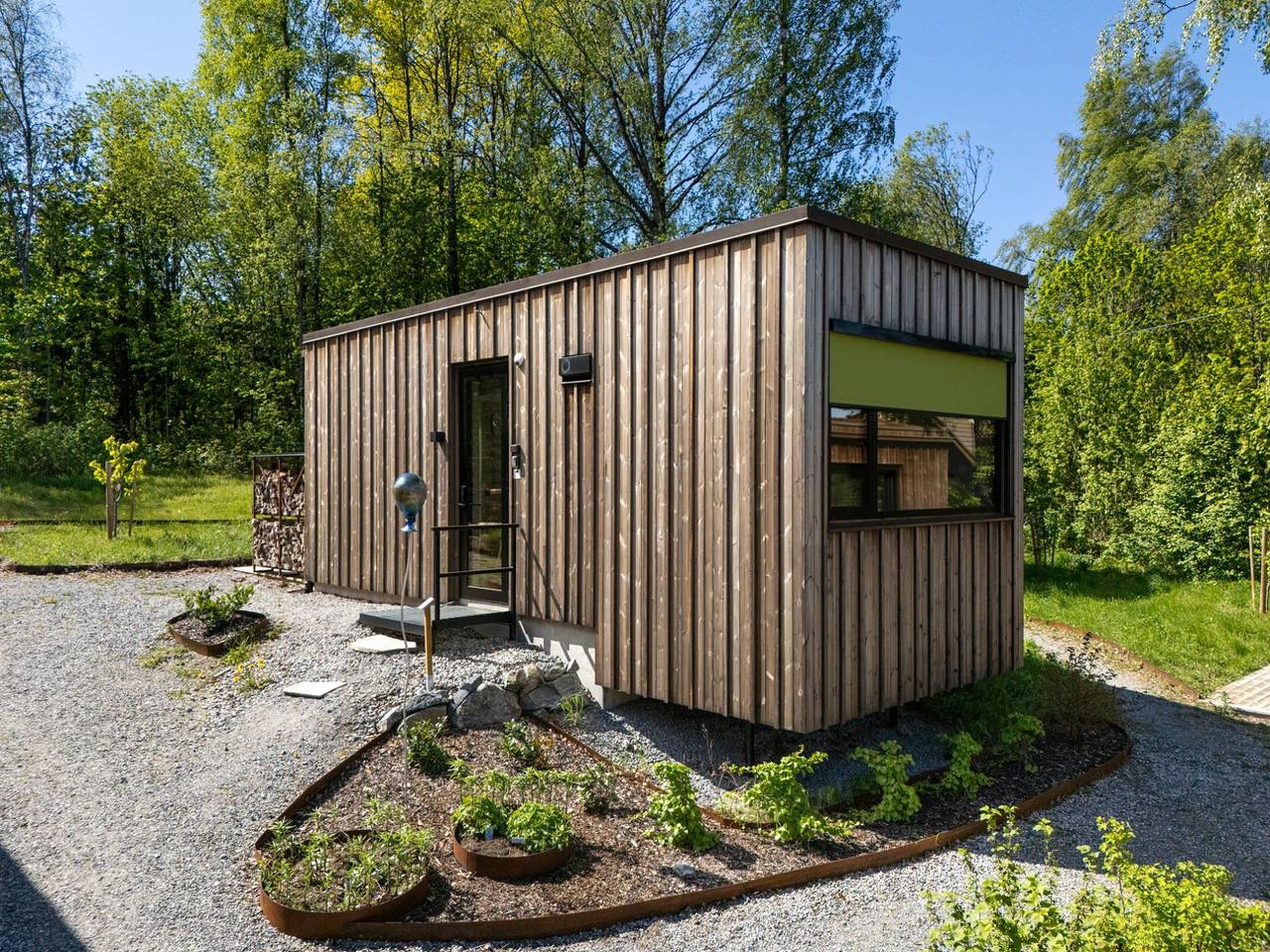 Mikrohuset Grønn - 20 min fra Osl - Kunsthage Sauna in Viken