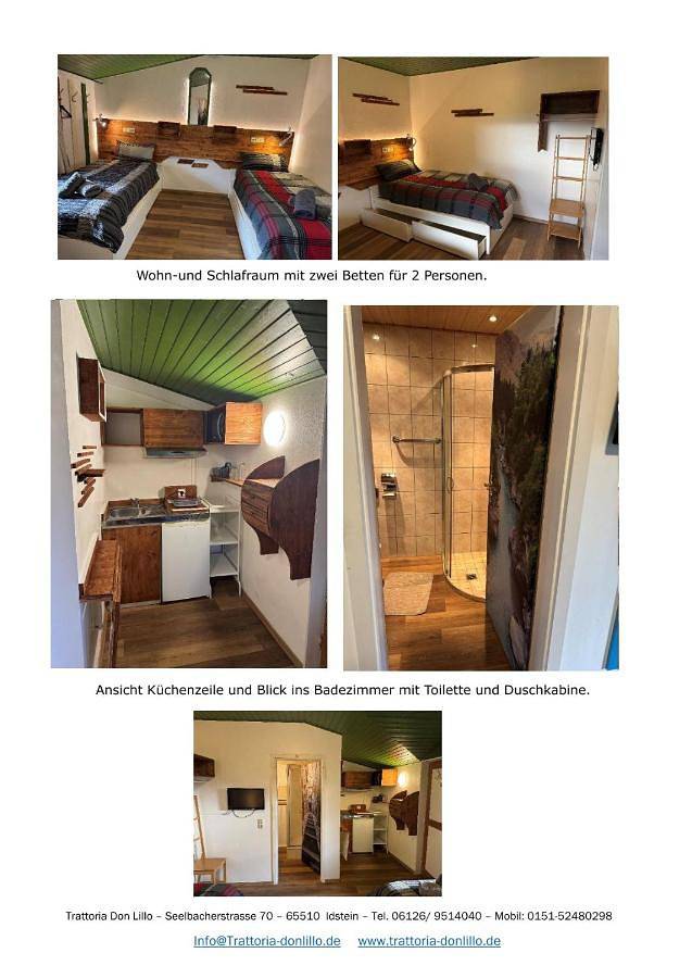 Appartement de vacances pour 2 personnes, avec jardin ainsi que vue et terrasse