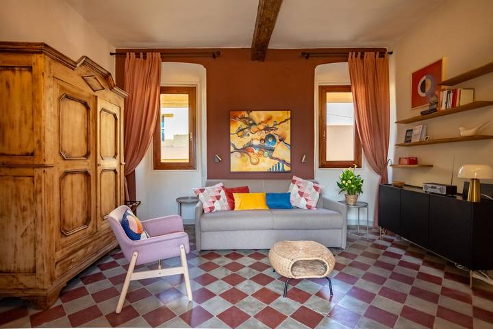 Ferienwohnung für 3 Personen, mit Balkon/Terrasse und Seeblick