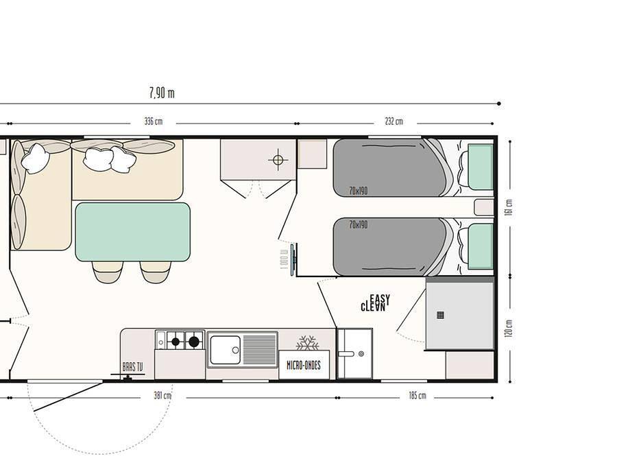 Trasimeno Glamping Resort - Mobilhome 4 personas - Siguiente L Titania in Passignano sul Trasimeno, Lago Trasimeno