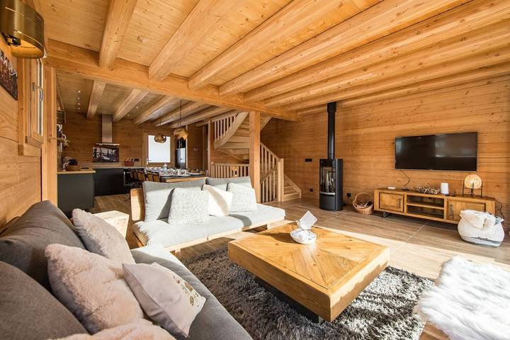 Gîte pour 14 personnes, avec balcon, adapté aux familles dans La Toussuire - 4