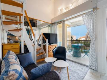 Gîte pour 6 personnes, avec balcon et piscine dans Plage Richelieu