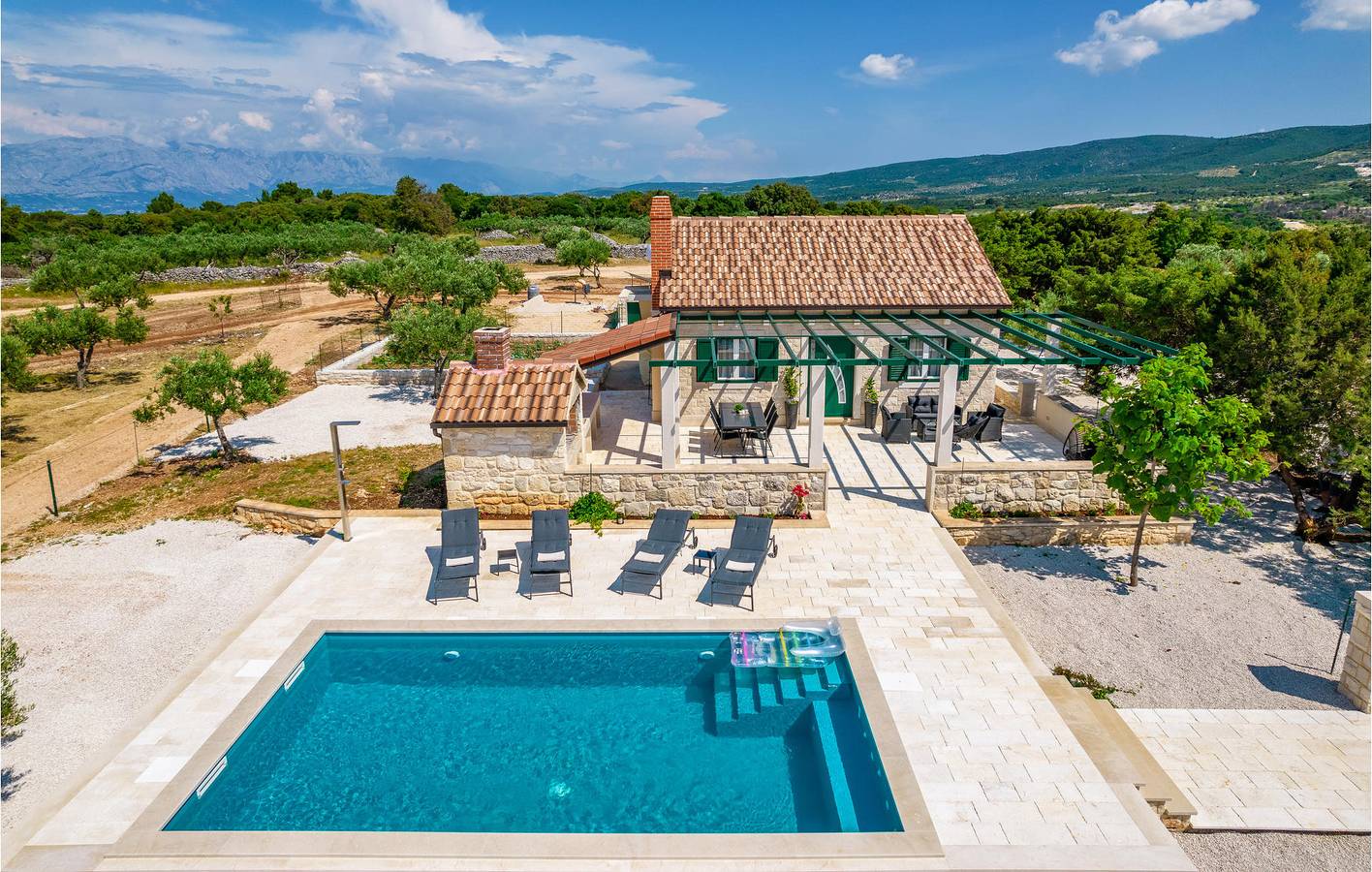 Ferienhaus für 5 Personen mit Terrasse in Pucisca, Brac