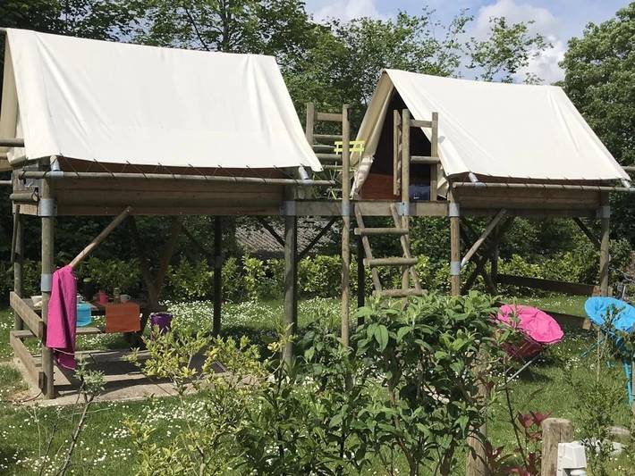 Tente pour 4 personnes, avec vue et sauna ainsi que piscine et bassin pour enfant en Picardie - 3