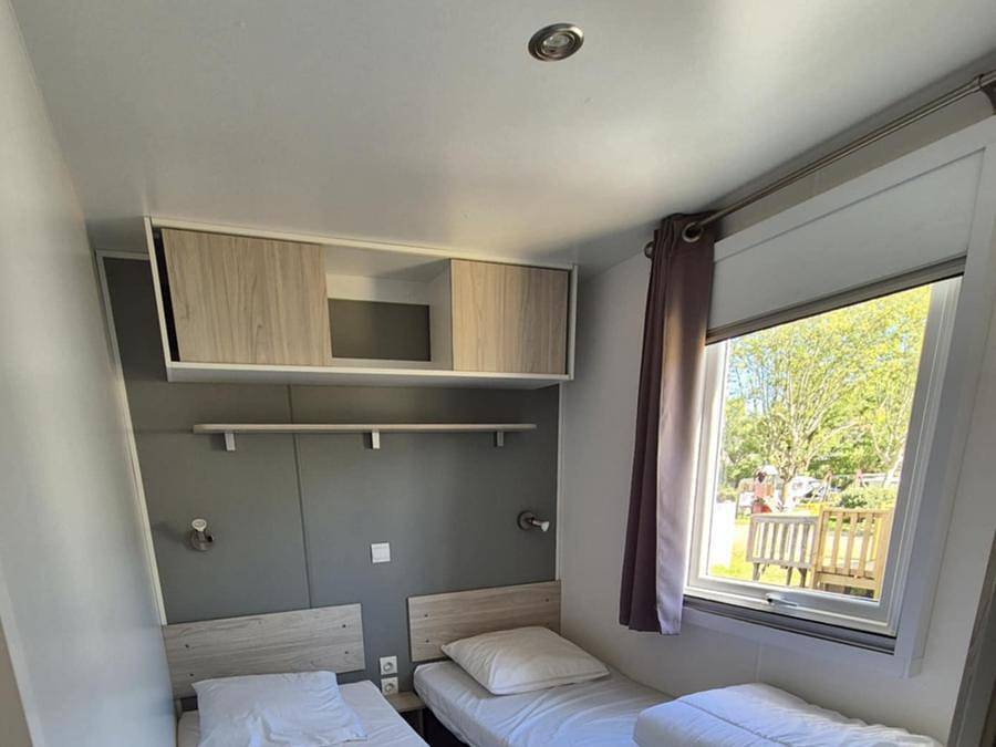 Camping La Plage de L'Orb - Mobilhome 6 personas - Casa Vip 3 habitaciones Spa Privado climatizado 31m². in Cessenon-sur-Orb, Region de Béziers