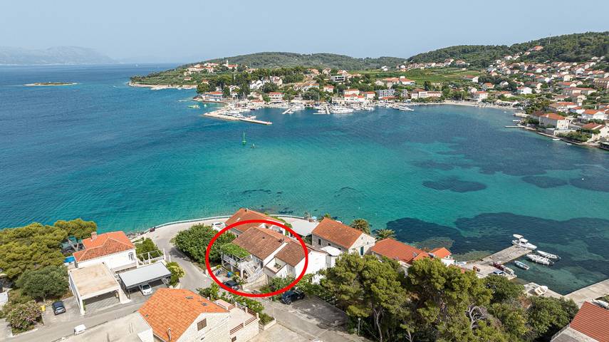 Ganze Wohnung, 1-Zimmer-Ferienwohnung am Strand Lumbarda (Korcula) A-4348-b in Lumbarda, Korcula