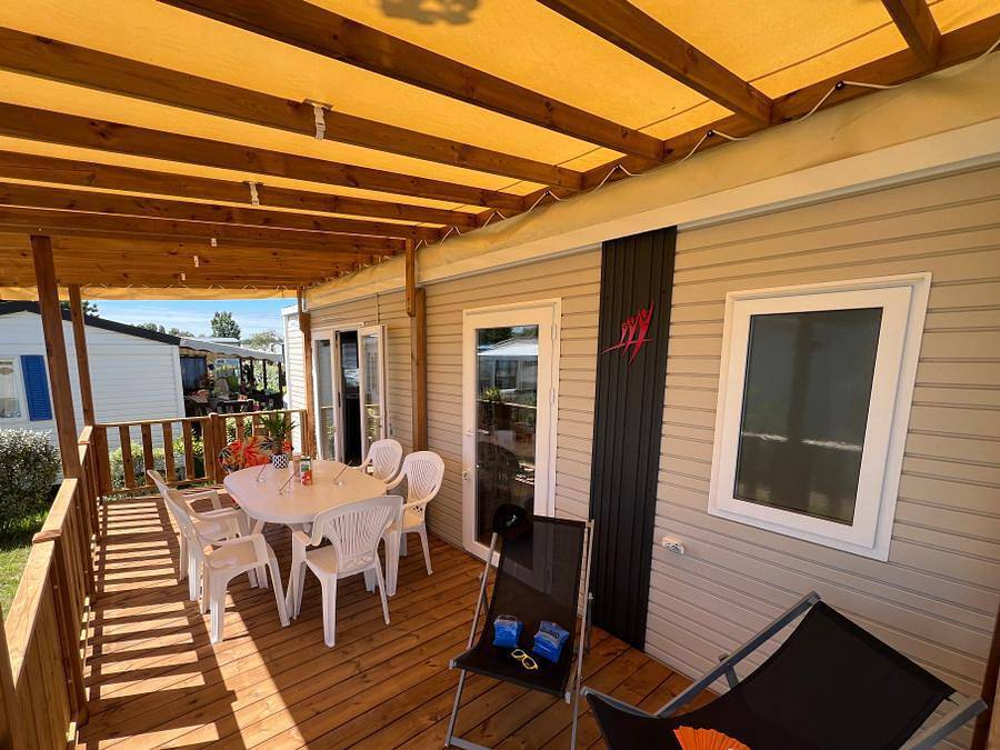 Le Bahamas Beach - Mobilhome 6 personas - C- Casa móvil caribeña de 2 dormitorios in Saint-Gilles-Croix-de-Vie, Valle del Loira