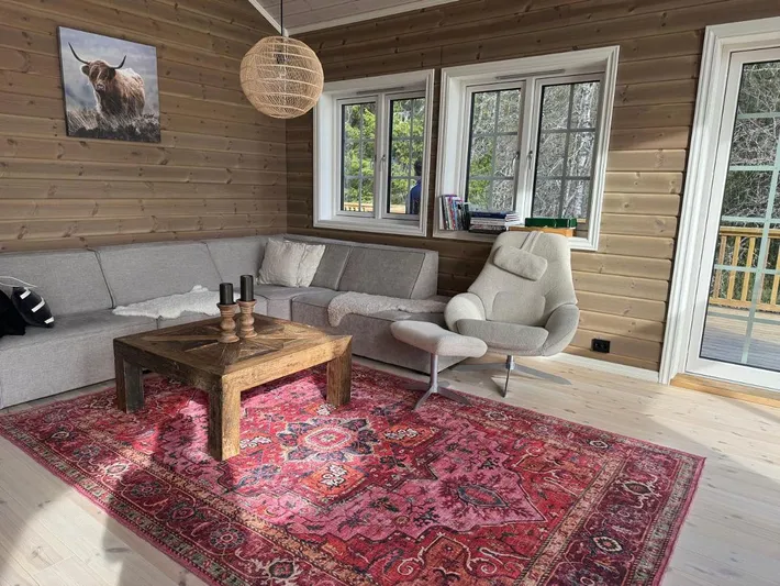 Chalet für 7 Personen, mit Balkon und Sauna sowie Ausblick - 1