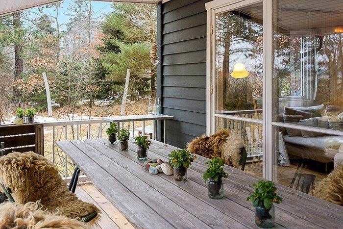 Authentisches schwedisches Ferienhaus bei der Asnæs-Plantage in Asnæs, Nordwestseeland