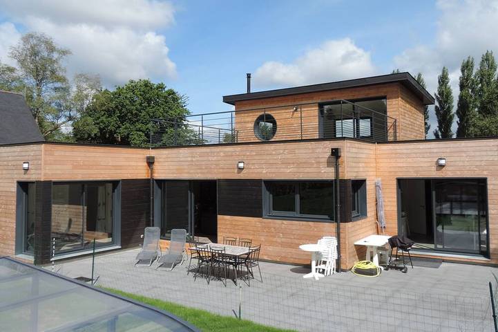 Villa pour 8 personnes, avec sauna ainsi que jardin et terrasse, animaux acceptés