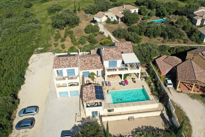 Maison de vacances pour 7 personnes, avec vue ainsi que terrasse et piscine
