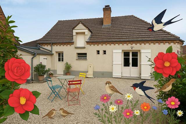 Location de vacances pour 4 personnes, avec Terrasse dans Maison des Étangs
