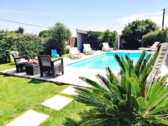 Casas e apartamentos de temporada para 9 pessoas, com Terraço e Jardim e ainda Piscina em Amoreira