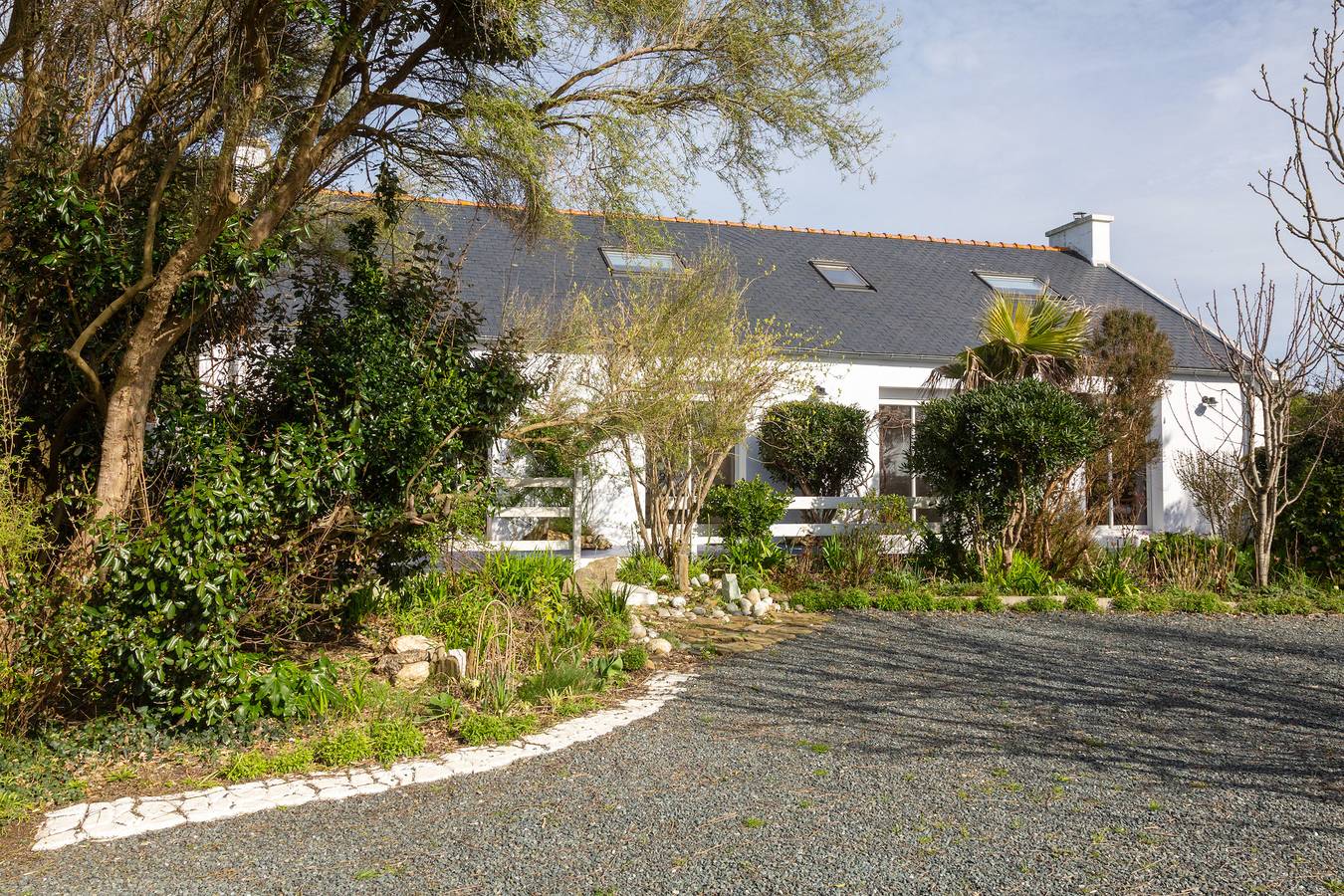 Ferienhaus 'Belle Grande Maison Vue Mer' mit Meerblick, privater Terrasse und Wlan in Tréogat, Côte de Cornouaille