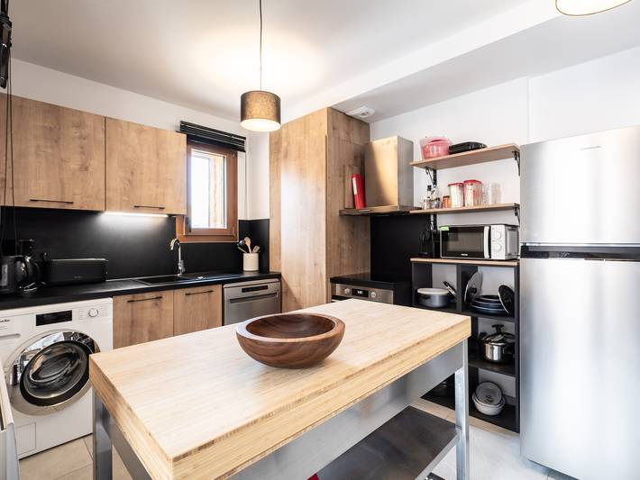 Ganze Wohnung, Gemütliche 2-Zimmer-Wohnung in Plagne Montalbert, nahe Pisten und Geschäften, mit Garage und Wlan in La Plagne, Aime-la-Plagne