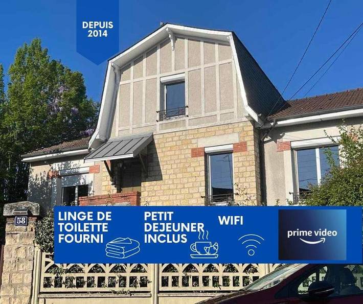Location de vacances pour 5 personnes, avec Terrasse ainsi que Jardin et Vue à Nevers