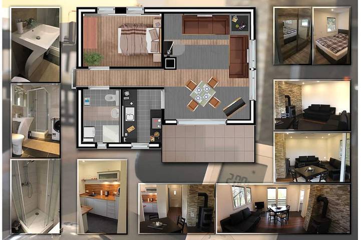 Ferienhaus für 4 Personen, mit Sauna und Whirlpool sowie Balkon im Westerwald