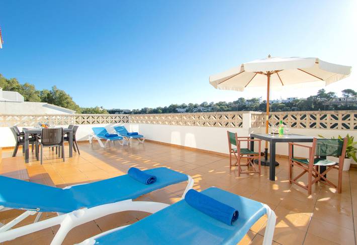Apartamento para 6 personas, con Terraza en Serpentona