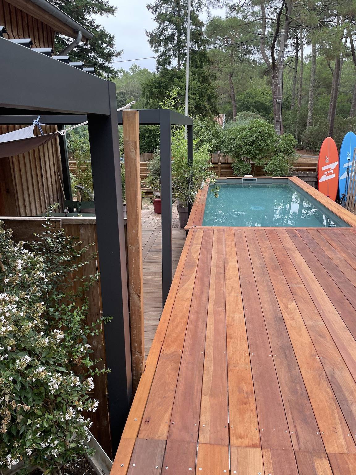 Estudio entero, Chalet « Studio Le P’ti Chiffon » con piscina compartida, Wi-Fi y aire acondicionado in Lac de Lacanau, Lacanau