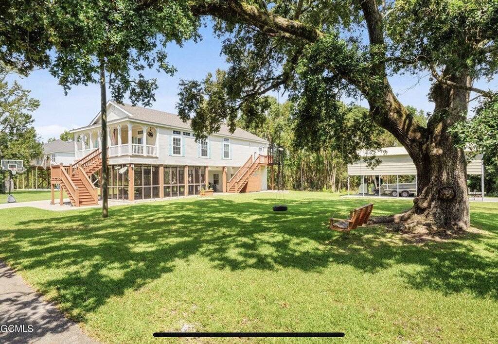 Old Town Bay St. Louis Private Location Outdoor Bar Area Pool Table Ping Pong in Bay St. Louis, Mississippi Gulf Coast