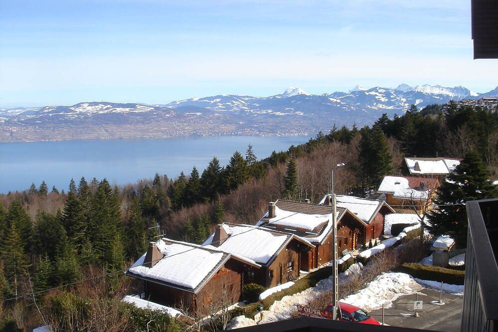 Entire apartment, Smart 2-bedroom apartment, great lake views, minutes from ski runs and beaches in Thollon-les-Mémises, Thonon-les-Bains region