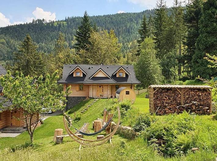Domek letniskowy dla 2 osób, z widok i sauna oraz ogród w Wisła