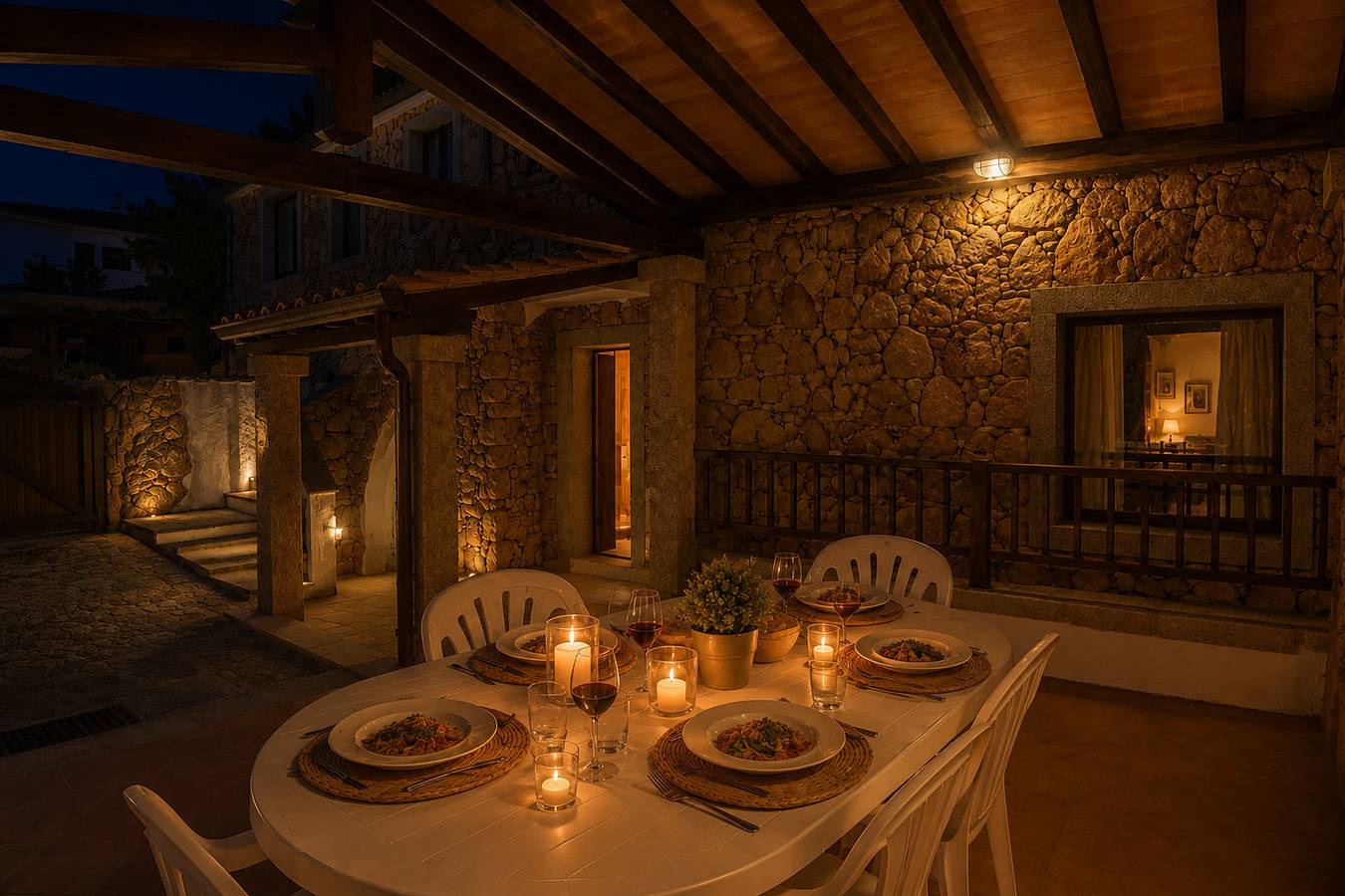 Ganze Wohnung, Ferienwohnung für 3 Personen mit Terrasse in Baja Sardinia, Arzachena