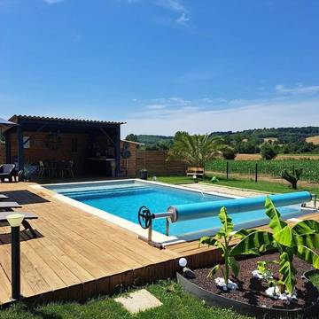 Gîte pour 7 personnes, avec piscine à Saint-Pierre-de-Clairac
