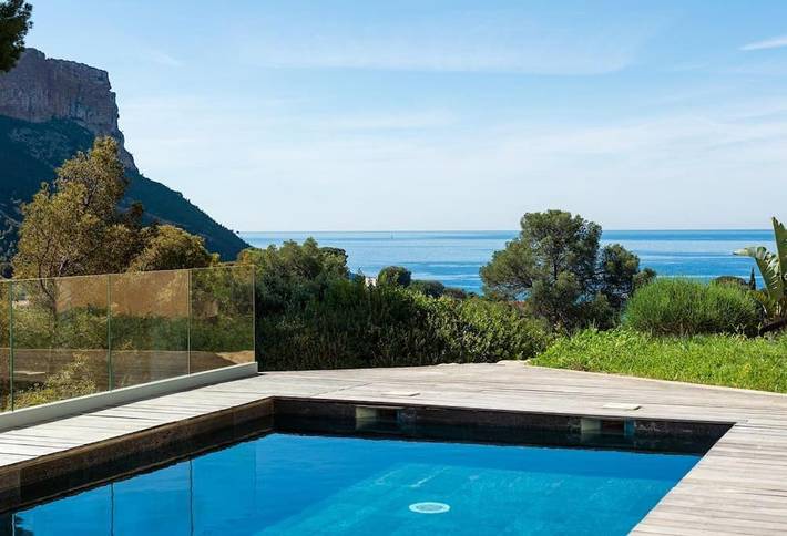 Villa pour 8 personnes, avec vue ainsi que jardin et piscine à Cassis