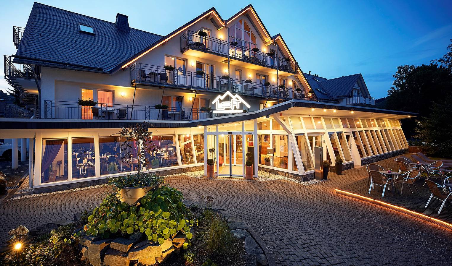 Das Loft Hotel Willingen - Loft Ferienwohnung Bergblick in Willingen, die Mittelgebirge
