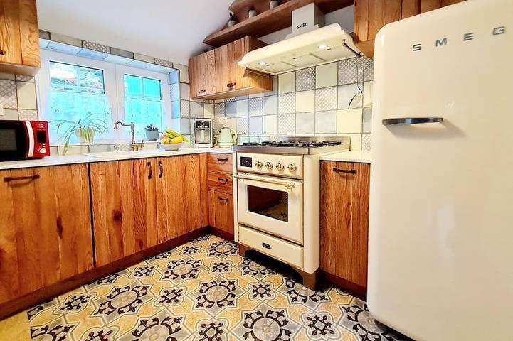 Ferienhaus für 4 Personen, mit Terrasse und Garten sowie Sauna